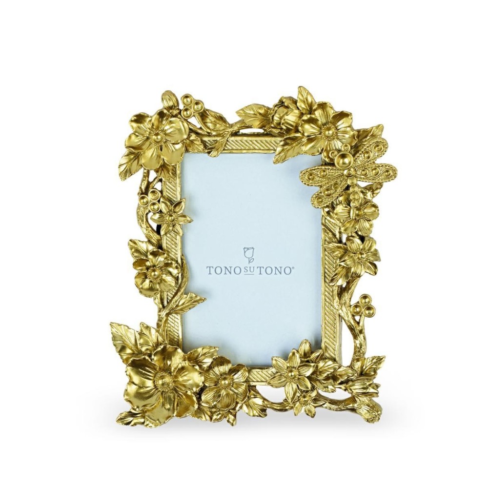 PORTAFOTO FIORI ORO 135X200